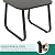 YITAHOME 3 Piece Patio Furniture Set with Bistro Chairs and Glass Table, Textilene Fabric Outdoor Conversation Furniture Set for Backyard Lawn Garden Balcony Poolside (Black)