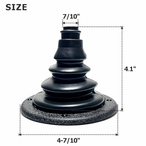 asdmm Boat Motor Well Cable Boot - Rigging Steering Protect for Marine Yacht Kayak Electrical Wire Organize, Fuel Lines Diameter 4 7/10" (Black-3Pcs)