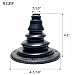 asdmm Boat Motor Well Cable Boot - Rigging Steering Protect for Marine Yacht Kayak Electrical Wire Organize, Fuel Lines Diameter 4 7/10" (Black-3Pcs)