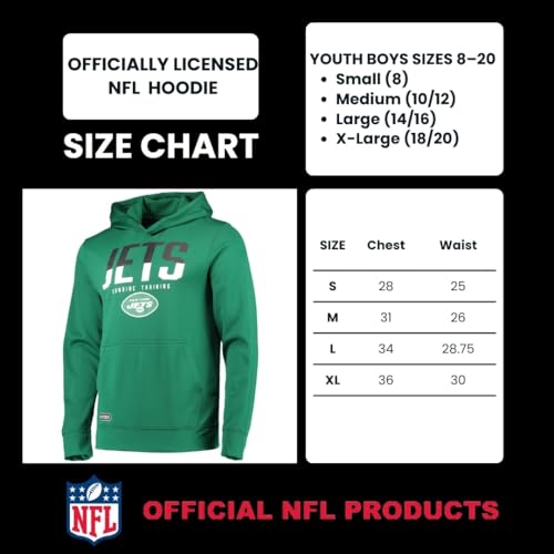 Sudadera con capucha NFL performance de tejido térmico infantil 5