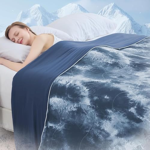 Cushious Cooling Comforter Queen Size, Summer Cooling Blankets for Hot
