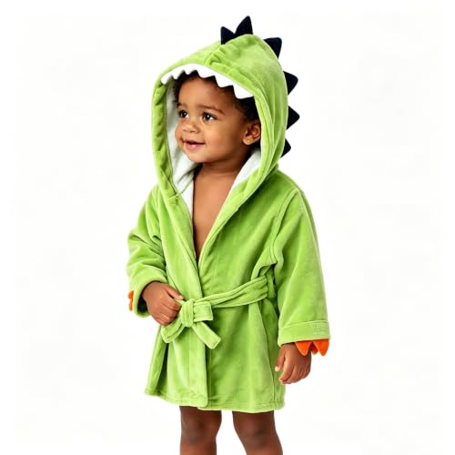 Image of Baby Boy Bathrobes Infant Wash Waddle Cute Hooded Robe Newborn bath robe Toddler towel Soft Ultra Absorbent