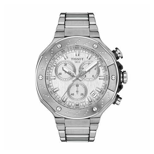 Tissot Mens Tissot T-Race Chronograph 316L Stainless Steel case Quartz Watches Grey Stainless Steel 13.95 (T1414171103100)
