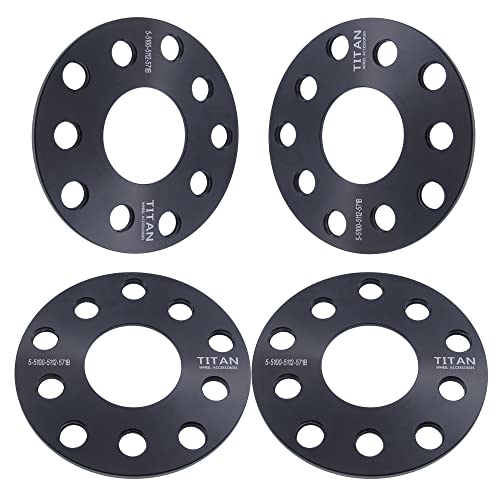 4pc 3mm 5x100 or 5x112 Wheel Spacers 57.1mm Hub Fits VW Fits Audi Hubcentric Billet