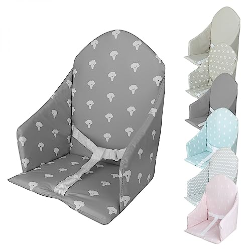 Monsieur Bébé - Coussin d'assise universel Miam avec harnais pour chaise haute bébé - 7 coloris
