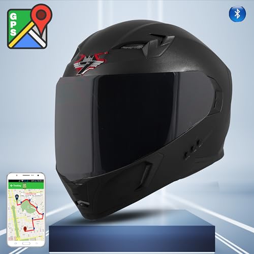 Image of Steelbird SBA-21 Raptor Bluetooth Full Face Helmet for Men and Women with Inner Smoke Sun Shield