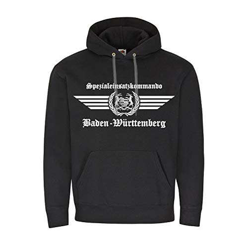 Sweat à capuche SEK Baden-Württemberg noir Copytec 24973 pull tactique police allemande