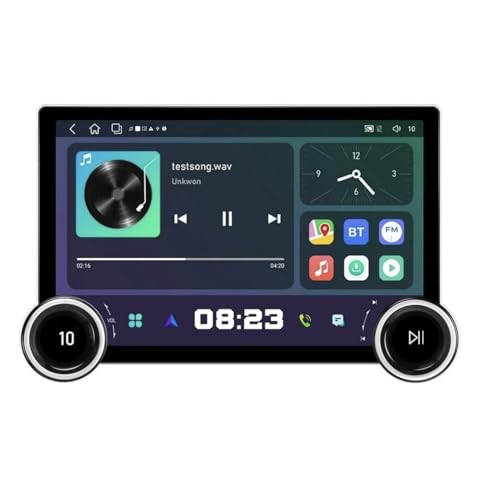 Image of Gemstone Diamond 2K (6 GB RAM + 128 GB ROM) Dual Knob 10.1 inch QLED Display Android auto and carplay Wireless car Stereo Music System (Free Mic)