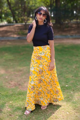 Image of Women's Printed Maxi Wraparound Skirt