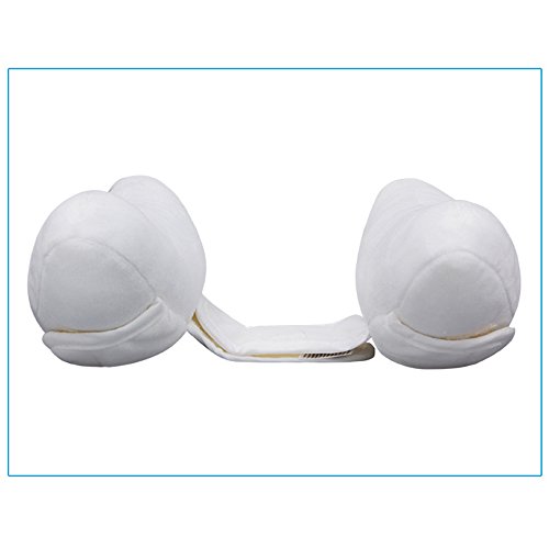 Inchant Adjustable Toddler Headrest & Neck Support, Banana Shape Travel Pillow,Best Headrest for Car Seat,Pushchair (White) - Thumbnail 4