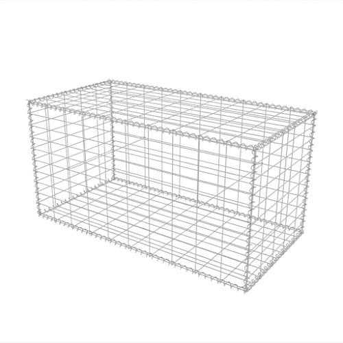 vidaXL Cesta de acero para muro de gaviones 100x50x50 cm acero