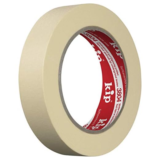 kip Masking-Tec 3804-24 Ruban crêpé fin Naturel 24 mm x 50 m