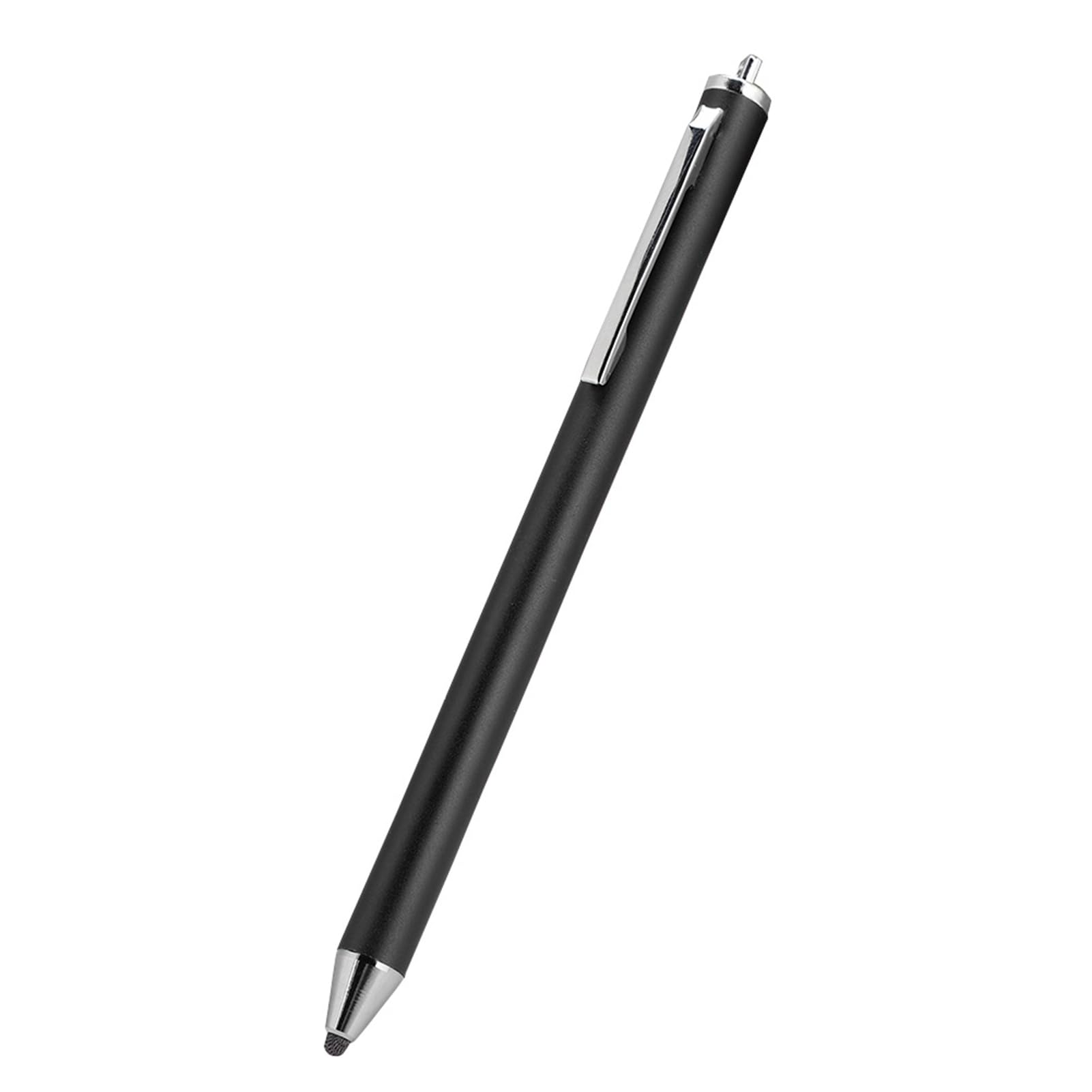 KIMISS Lápiz Capacitivo con Cabeza de Tela Premium para Teléfonos Inteligentes y Tabletas Tab, 2018, y - Lápiz Táctil Digital Duradero en Plateado (Black)