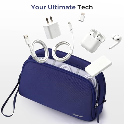 Skycase Electronics Travel Organizer 9 Compartment Dual Layer Tech Pouch Lightweight Water Resistant Travel Cable Organizer Bag for Chargers Cords Phone Power Bank Tech Essentials and Daily Items by Skycase - Used condition - Image 5