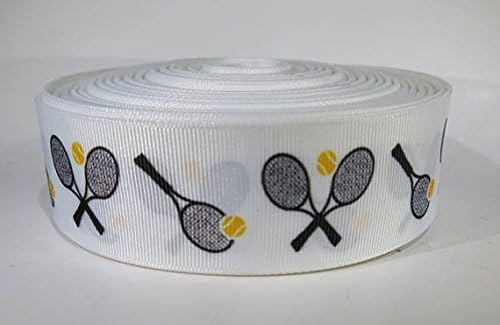 5 Yards of 1.5 inch Tennis Grosgrain Ribbon