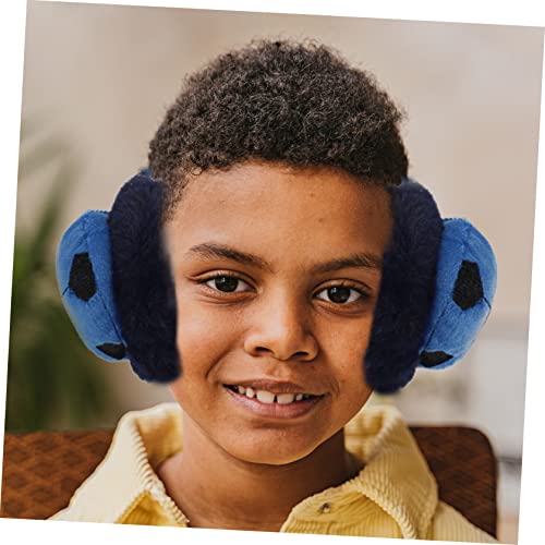 Boys Winter Ear Muffs Soccer Shape Earmuff Warm Earshield Cute Cartoon Design Lightweight Cold Weather Protection for Outdoor Activities4