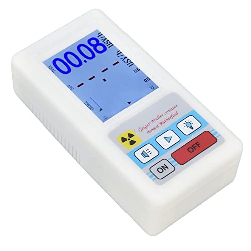 BR?6 Geiger Counter Easy, Radioactive Detector Battery Powered for Electromagnetic Radiation, Handheld Geiger Counter Nuclear Radiation Detector Reading Multifunctional