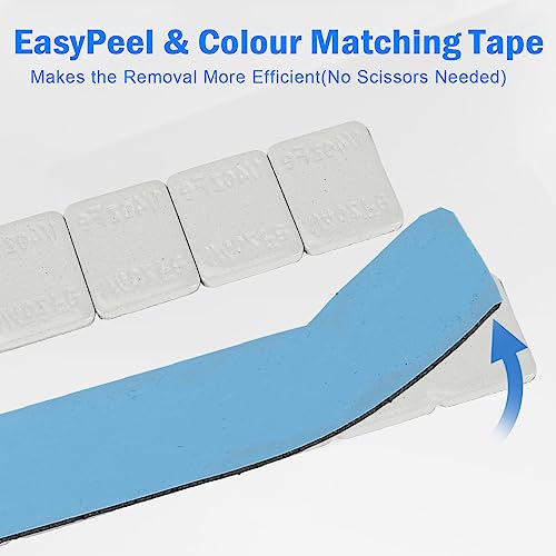 PERFECT .25 Oz SELF ADHESIVE STICK ON UNCOATED LEAD WHEEL WEIGHTS-24 PCS - Foto 8