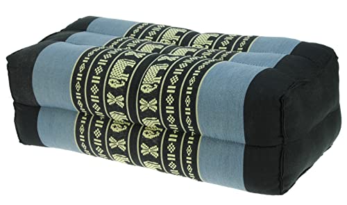 Namesakes-Kapok-Material-Yoga-Block-Meditation-cushion--Support-Bolster-Light-Dark-Blue-Elephant