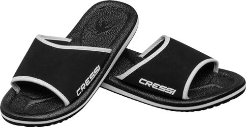 Cressi Lipari, Ciabatta Per Spiaggia E Piscina Unisex Adulto, Nero Grigio, 46 EU