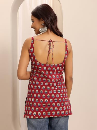 Image of Libas Printed Cotton Straight Kurti for Women Suit