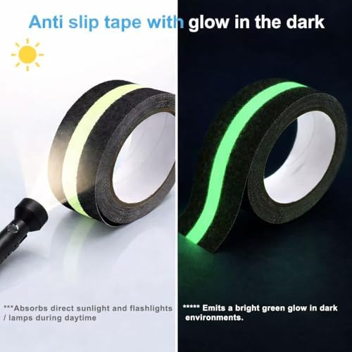 Image of Anti Slip Tape with Glow in Dark, 2inx60ft Grip Tape for Outdoor Waterproof