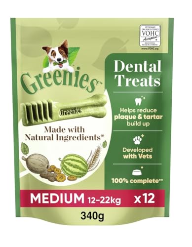 Produktbild von Greenies Dental Treats Original Medium Zahnpflegesnacks für mittelgroße Hunde - 340 g