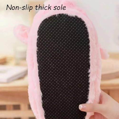 Pig Slippers, Cartoon Couple Full-Heel Warm Shoes for Outdoor Indoor, Non-Slip Plush Cotton Slippers for Autumn Winter4