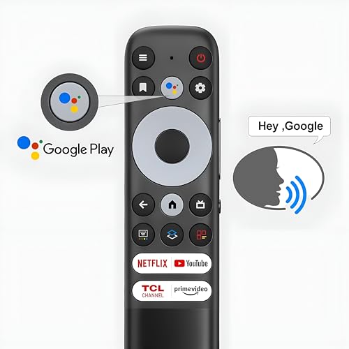 Image of Upix Compatible TCL Smart TV LCD /LED Remote No. 1327 | with Voice | Netflix & Prime Video Buttons | Exactly Same Remote Will Only Work | Pairing is Required