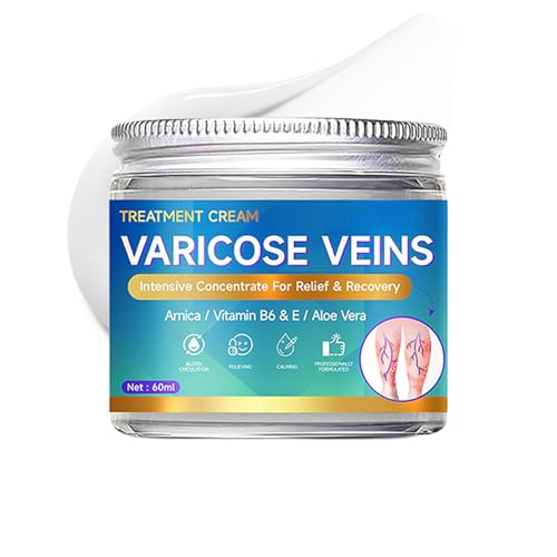 Crema de venas varicosas, crema de extracción de la varicosa, agente de masaje de piel relajante, mejorar la circulación sanguínea, de las piernas cansadas y pesadas