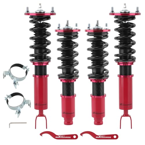 maXpeedingrods Coilover for Honda Accord DX/EX/LX CB7 CD5 CD7 1994-1997, for Honda Acura CL YA1 1997-1999, 24 Level Adjustable D