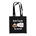 Fashionalarm Stoffbeutel - Beste Freunde für Immer | Beutel Baumwolltasche Klopapier Toilettenpapier Kacke Haufen Geschenk Idee Freundschaft, Schwarz One Size