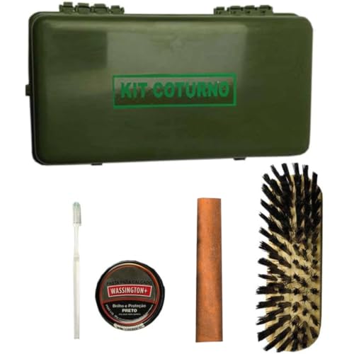 Kit de Limpeza e Manutenção para Coturno Estojo Verde