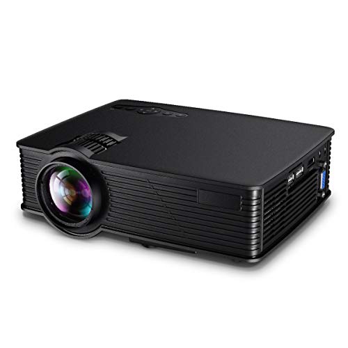 Mini Video Projector with HiFi Speaker, 4000 Lumens Movie Projector Support 1080P Home