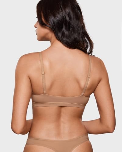 Image of INLYRIC Women's Inbarely Bralettes Cami Bras No Underwire Wireless Seamless Unlined Comfort Sports Bra