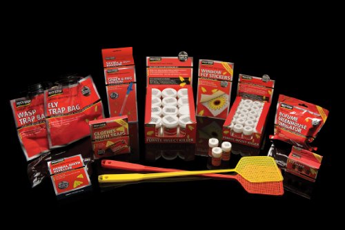 Pest-Stop Window Fly Stickers - Colourfull Window Fly Stickers, Insect Flies Wasp Pest Killer - Kitchen, Garden and much more - Effective for Upto 3 Months