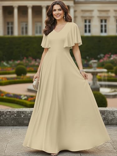 Image of KOH KOH Womens Long Elegant Bridesmaid Evening Cocktail Modest Maxi Dress