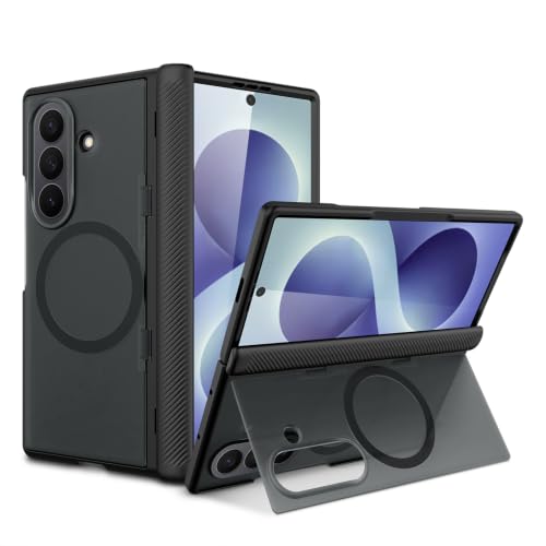 Coque rigide transparente pour Samsung Z Fold 8 Ultra avec béquille premium