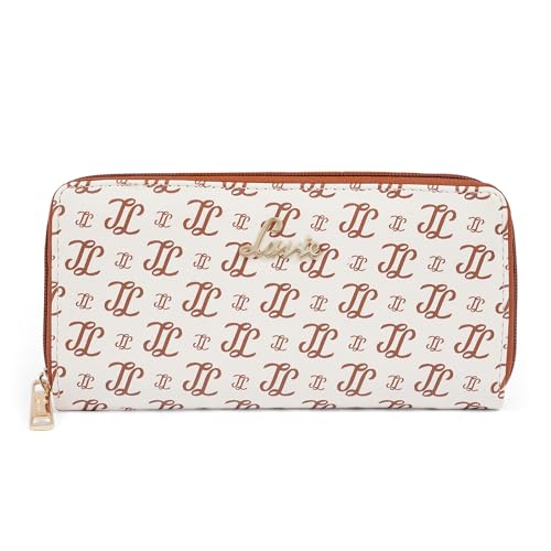 Image of Lavie Women's Sacy Monogram LL Print Large Zip around Wallet | Ladies Purse Handbags