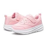 vibdiv Kids Sneakers School Shoes Tennis Laceless Boys Girls Casual Pink Little Kid 14