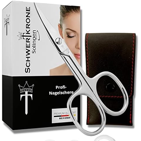 Schwertkrone Nagelschere Made in Germany Solingen mit Etui (Nagelschere gebogen) Cover