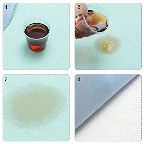 3 Pack Washable Underpads for Bed - Ultra Soft Incontinence Bed Pee Pads Waterproof Mattress Pad Cover for Baby and Adults,18"X24"
