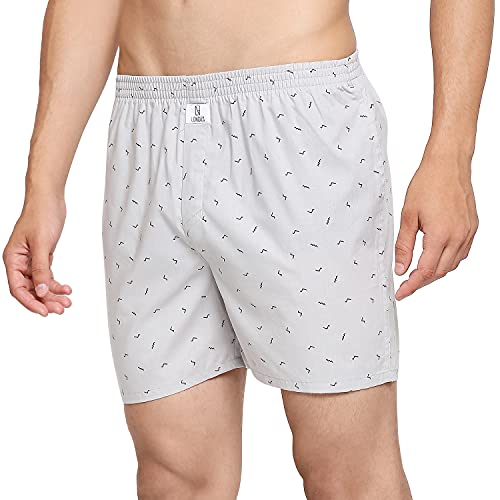 Image of Longies Men's Cotton Printed Regular Boxer Shorts