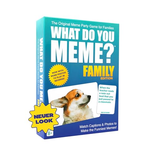 What DO You Meme? Family Edition de Relatable – Le Jeu de Cartes mème Amusant pour Toute la Famille à partir de 8 Ans, Comprend 300 Cartes Caption et 108 Cartes Photo