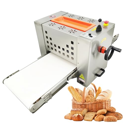 TECHTONGDA Electric Dough Sheeter Machine Countertop Fondant Sheeter Mini Pastry Press Making Machine with 49x13.8