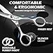Hair Cutting Scissors Professional - 6” Japanese 440C Stainless Steel Hair Cutting Shears - Haircut Scissors Convex Blade for Ultra-Sharp Smooth Cuts for Hairdressing, Barbers, Salon Home Stylists
