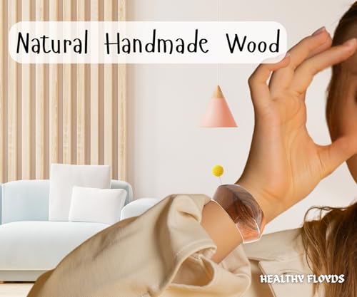 Image of Handcrafted Natural Wooden Bangles Set | Elegant Eco-Friendly Jewelry for Women | Artisan Wood Bracelets - Christmas Gift for Her