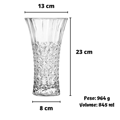 Vaso Decorativos de Vidro para Sala Mesa de Jantar