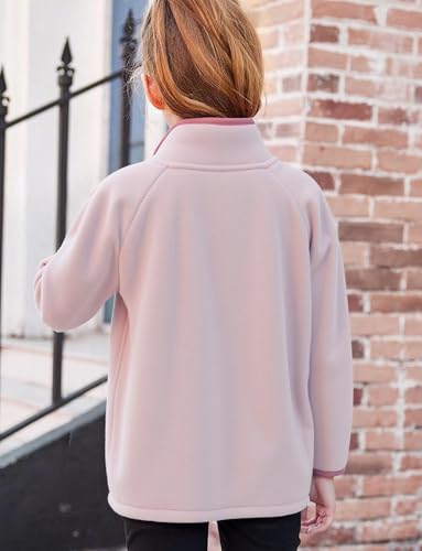 Happy Cherry Kid Toddler Fleece Winter Jackets Long Sleeve Zipper Color Block Warm Coat 5-13Y2