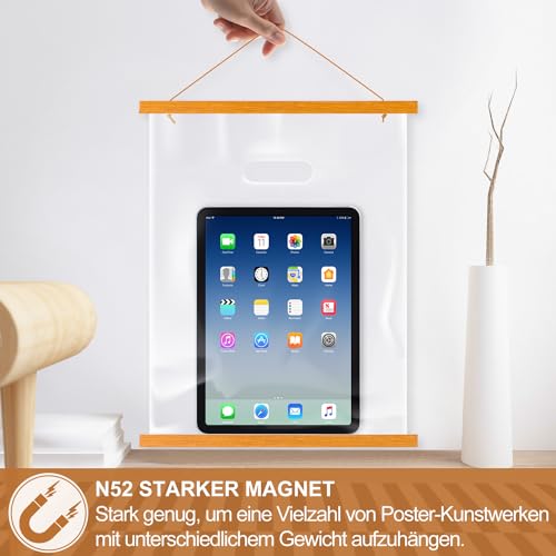 Ywlake A0 Posterleiste Posterschiene Posterleisten, Magnet Magnetische Holz Poster Aufhänger Halter Rahmen Leisten Bild Bilder Bilderrahmen… – Ansicht 4